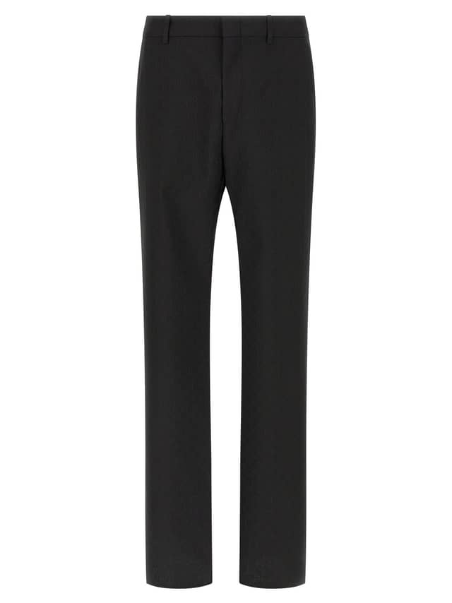 Black Polyester Dress Pants
