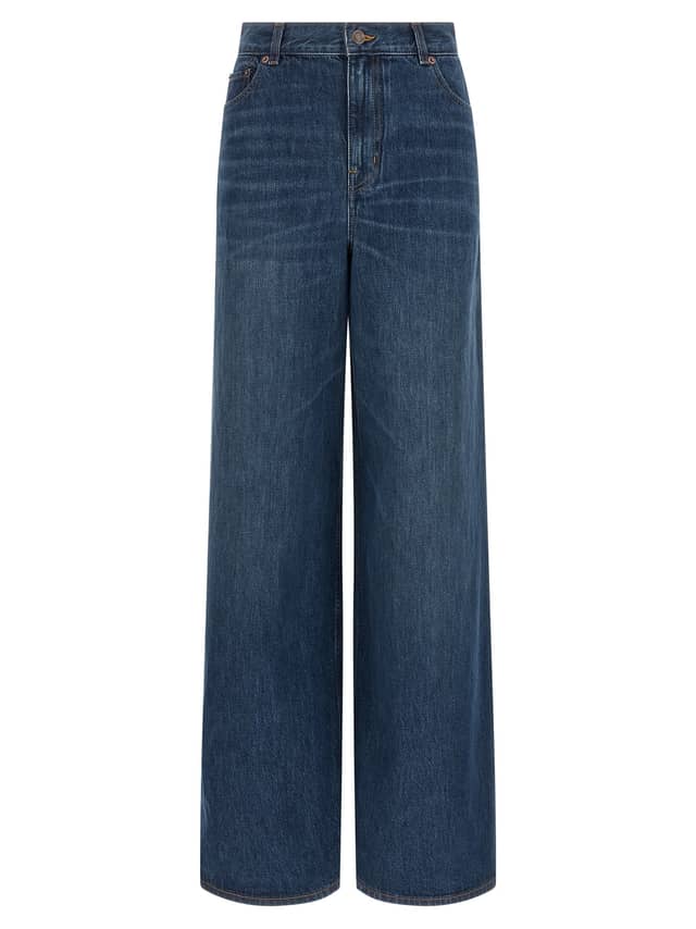 Blue Cotton Jeans Denim