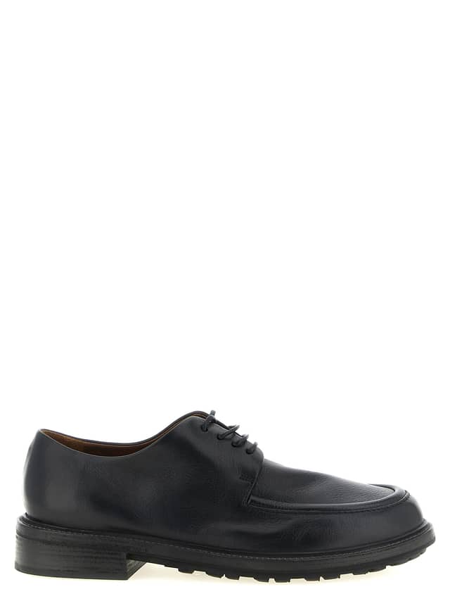 Black Calfskin Oxfords And Derbies
