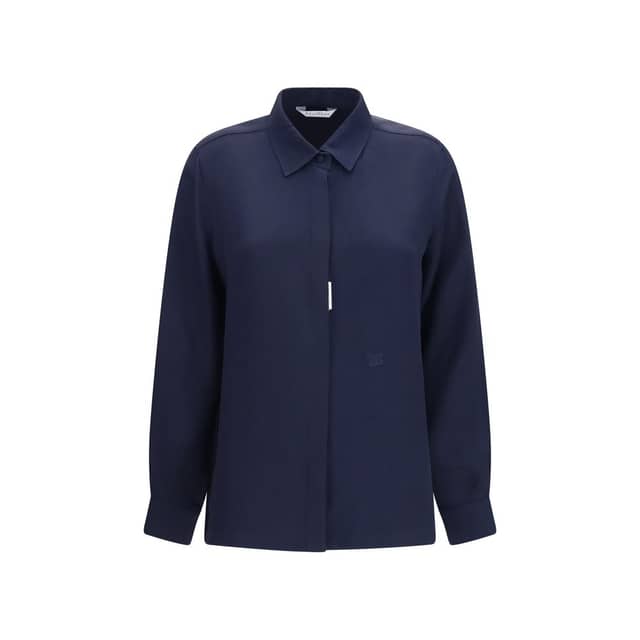 Blue Silk Shirt