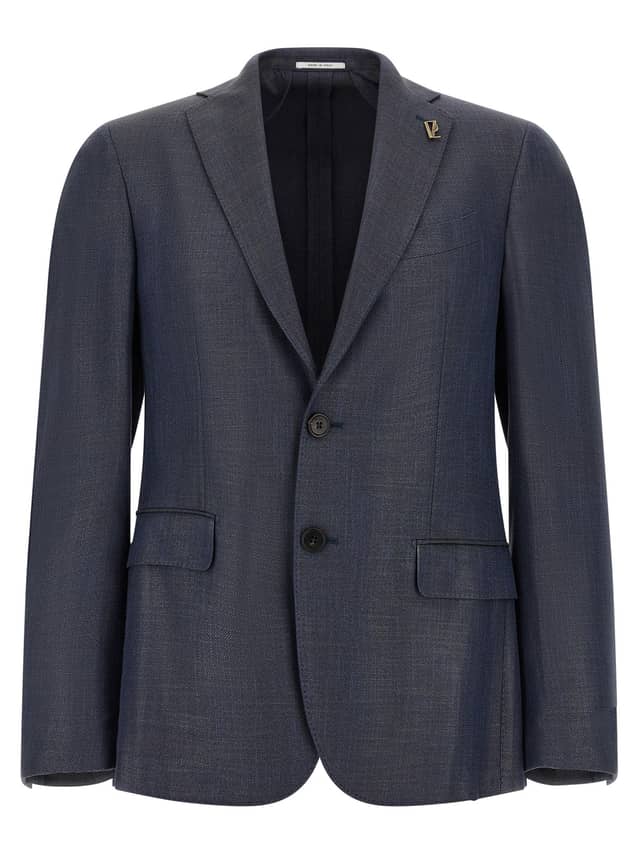 Blue Viscose Blazer