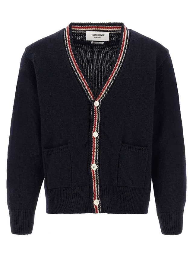 Blue Wool Cardigan