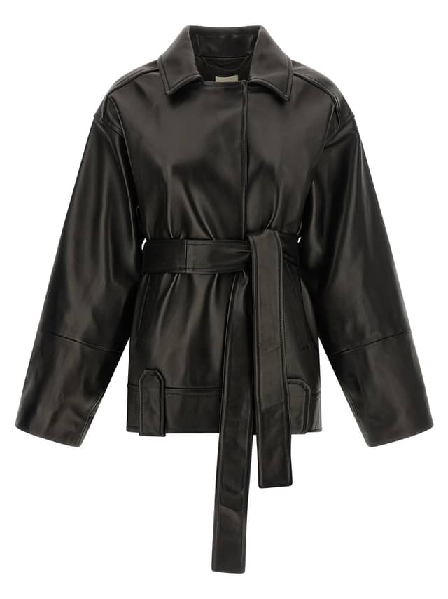 Black Lamb Leather Leather Jacket