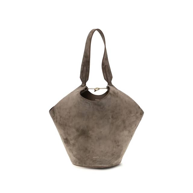 Beige Calf Leather Bos Taurus Shoulder Bag