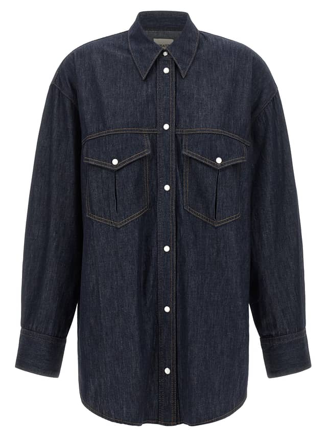 Blue Cotton Blouse