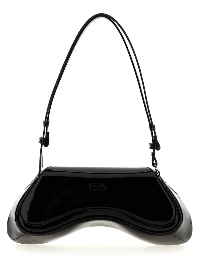 Black Polyethylene Shoulder Bag
