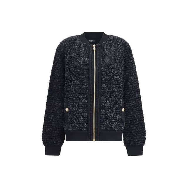 Black Viscose Bomber