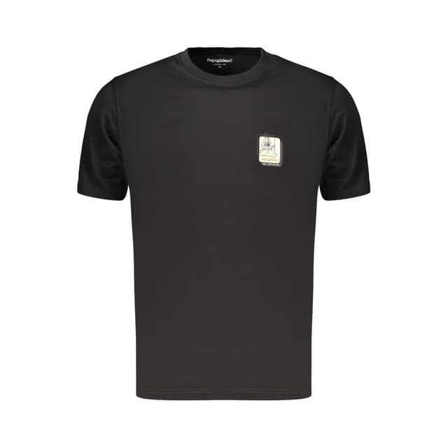 Black Cotton Men's T-Shirt