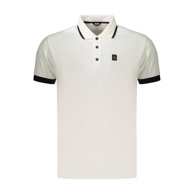 White Cotton Men's Polo