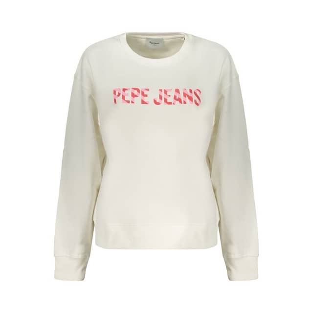 White Cotton Women's Sweatshirt