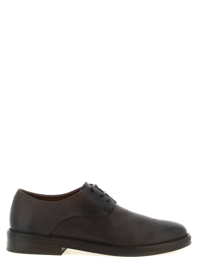 Brown Calfskin Oxfords And Derbies
