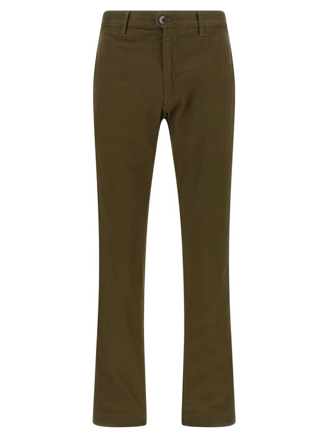 Bicolor Cotton Casual Pants