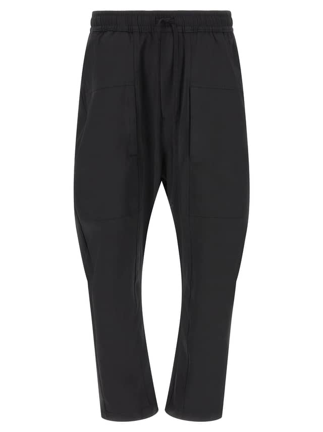 Black Polyamide Athletic Pants