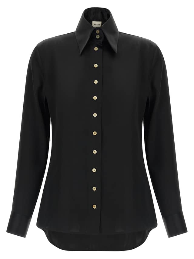 Black Acetate Blouse