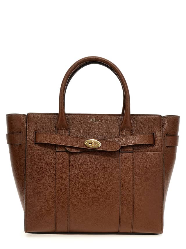 Brown Bovine Leather Tote Bag