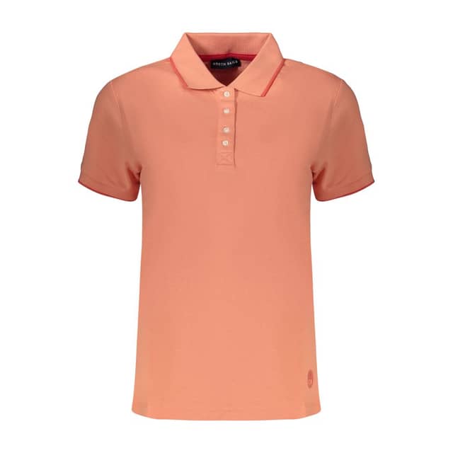 Pink Cotton Womens Polo