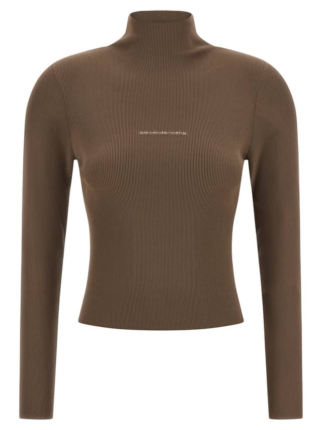 Beige Polyamide Cardigan