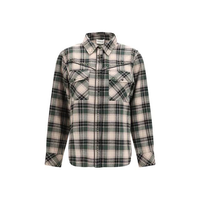 Bicolor Cotton Pattern Shirt