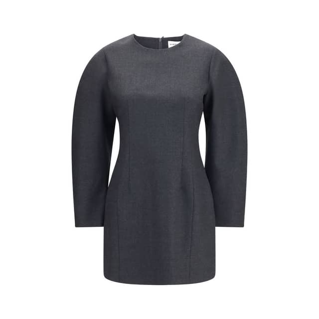 Gray Wool Oves Aries Casual Dress