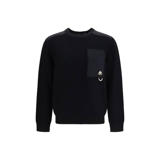 Black Nylon Sweatshirt