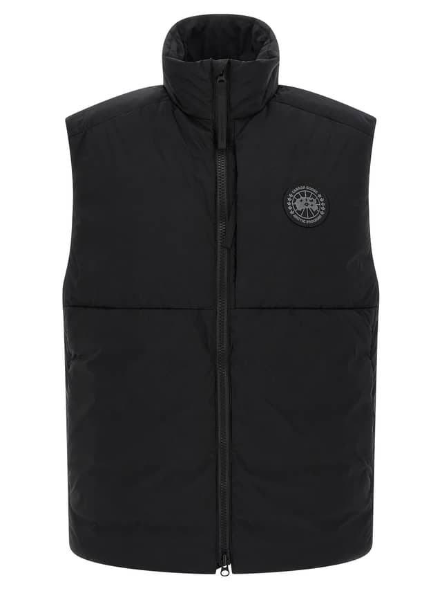 Black Polyamide Sleeveless Jacket