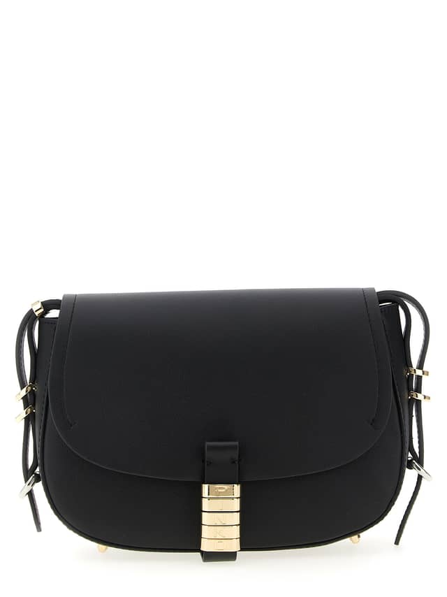 Black Calfskin Crossbody Bag