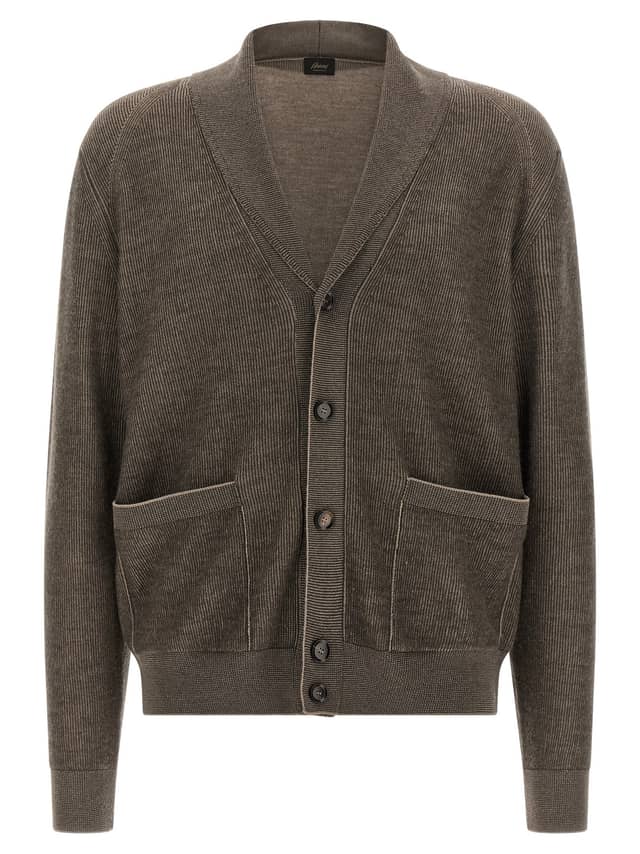 Brown Cashmere Cardigan