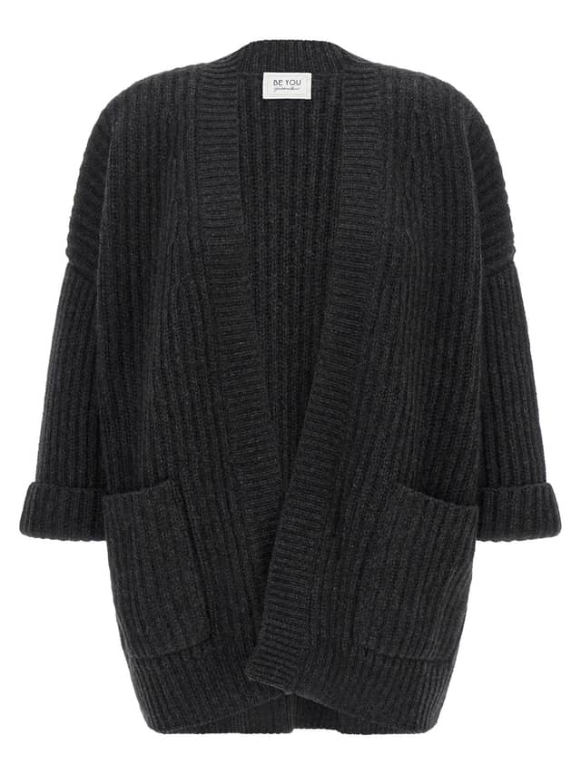 Gray Cashmere Cardigan
