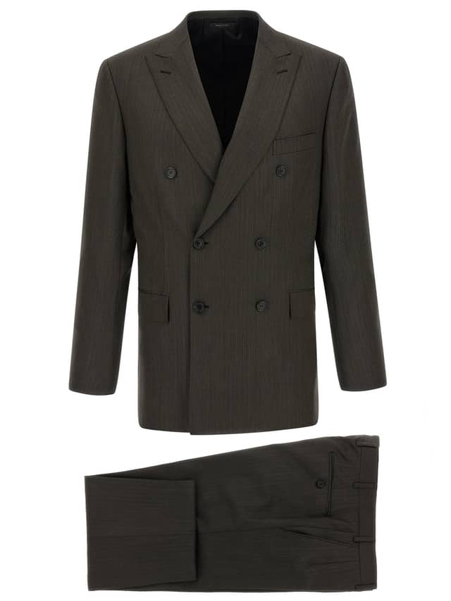 Brown Wool Two-Piece Suit
