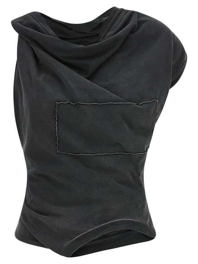 Gray Cotton Blouse