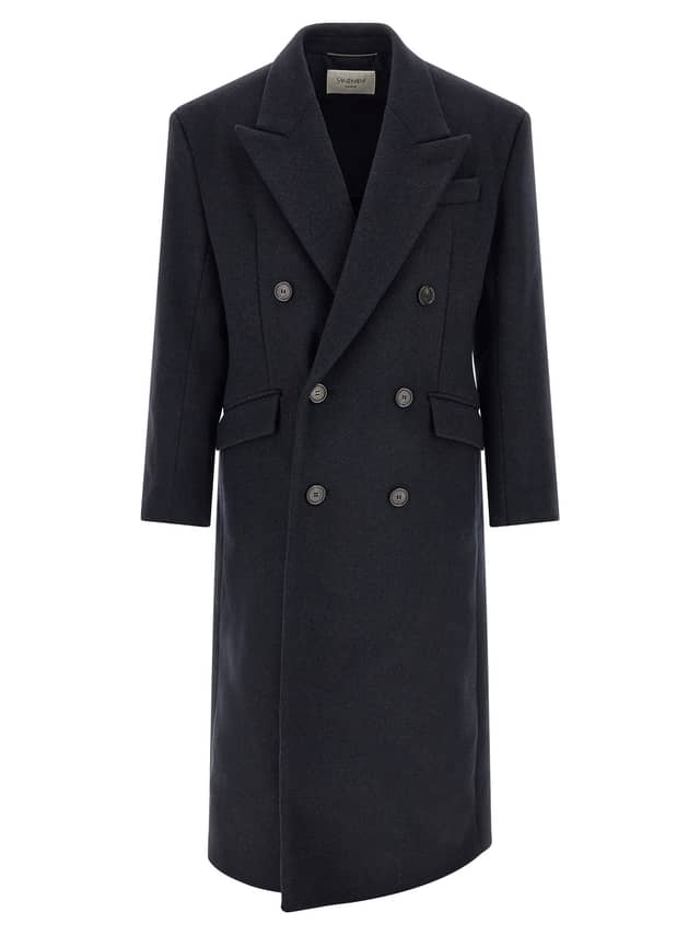 Blue Wool Coat