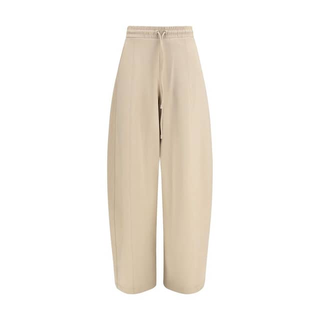 Beige Polyamide Athletic Pants