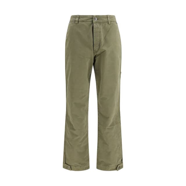 Bicolor Cotton Casual Pants