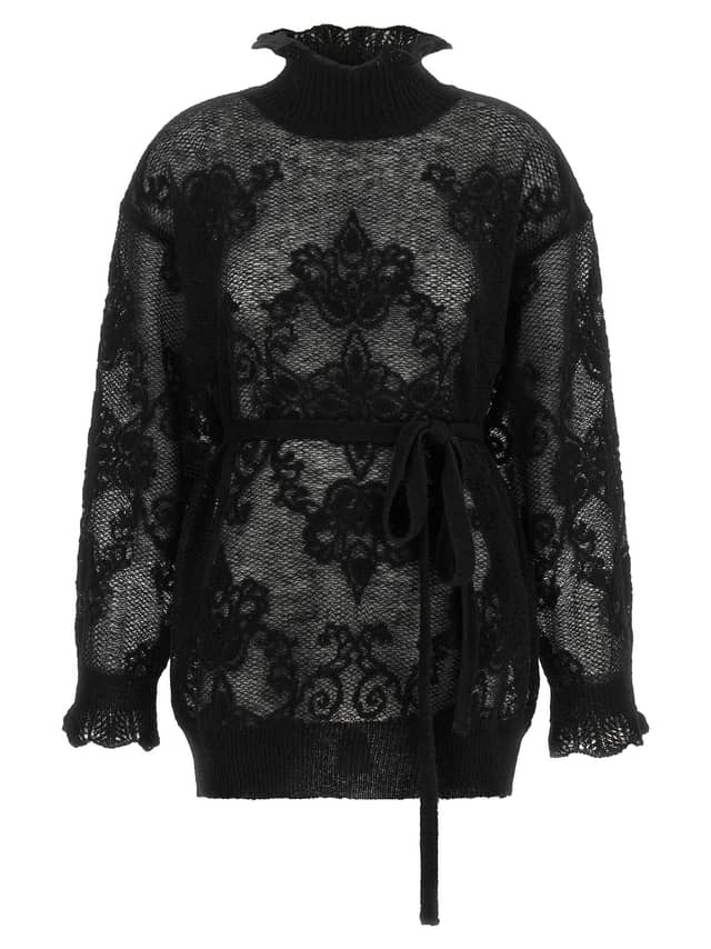 Black Polyamide Cardigan