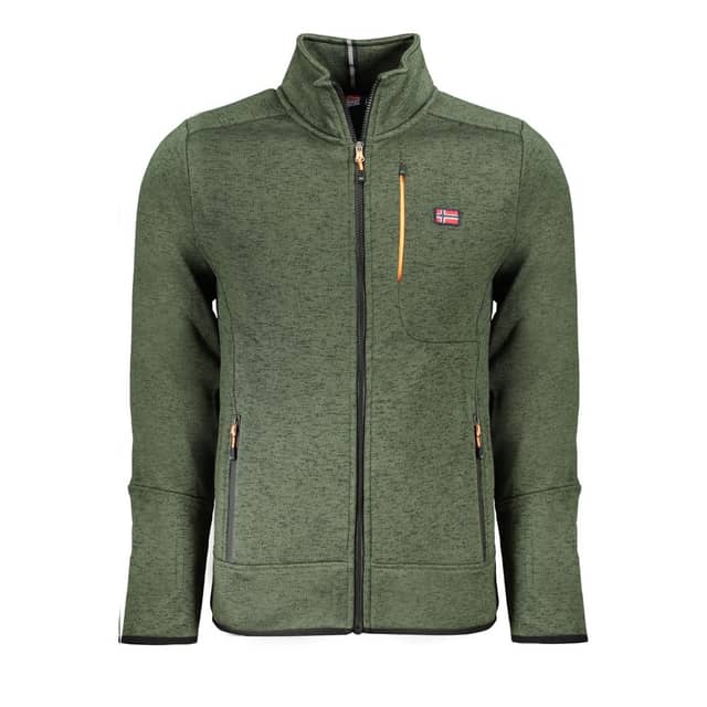 Green Polyester Men's Sweatshirt