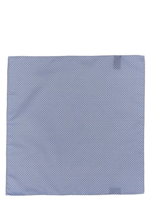 Blue Polyester Pocket Square