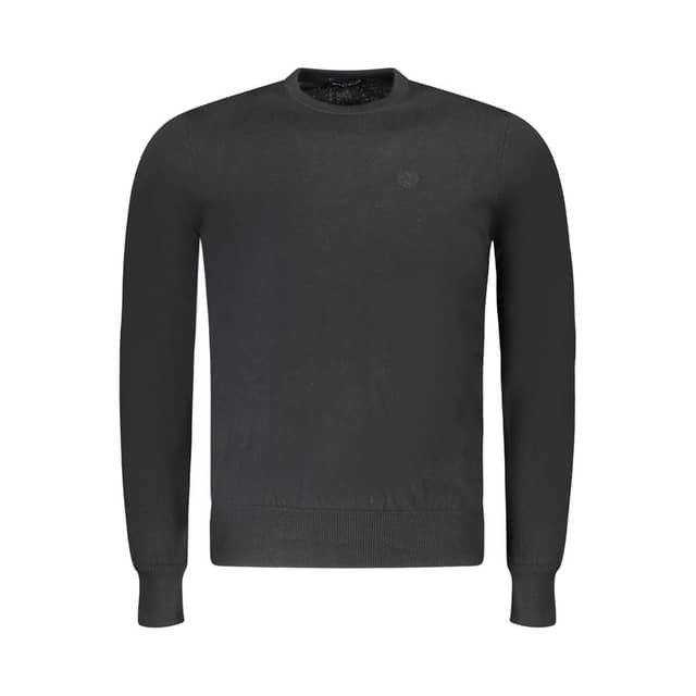 Black Fabric Men's Sweater