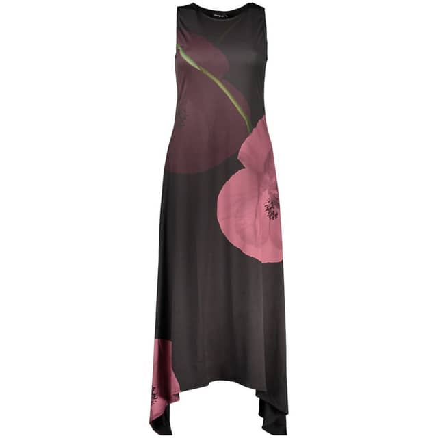 Black Polyester Women's Dress