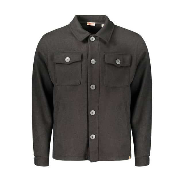 Black Cotton Mens Shirt
