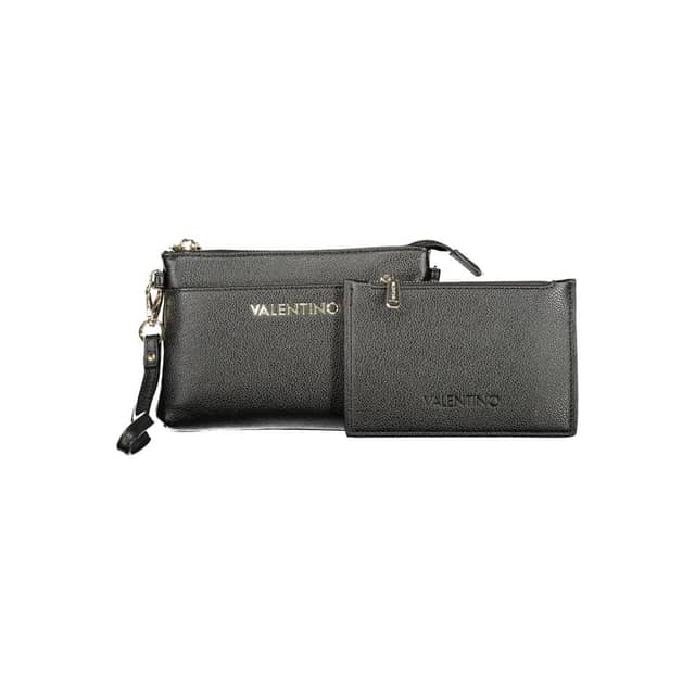 Black Polyurethane Womens Wallet