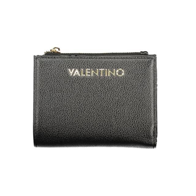 Black Polyurethane Womens Wallet