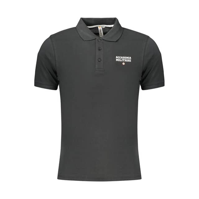 Black Cotton Men's Polo Shirt