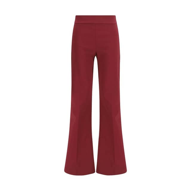 Bordeaux Viscose Casual Pants