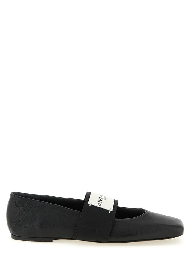 Black Lamb Leather Ballet Flats