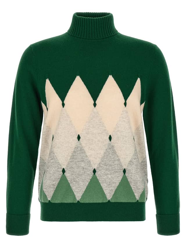 Bicolor Cashmere Cardigan