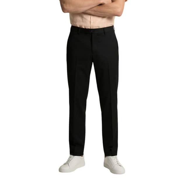 Black Polyester Skinny Pants