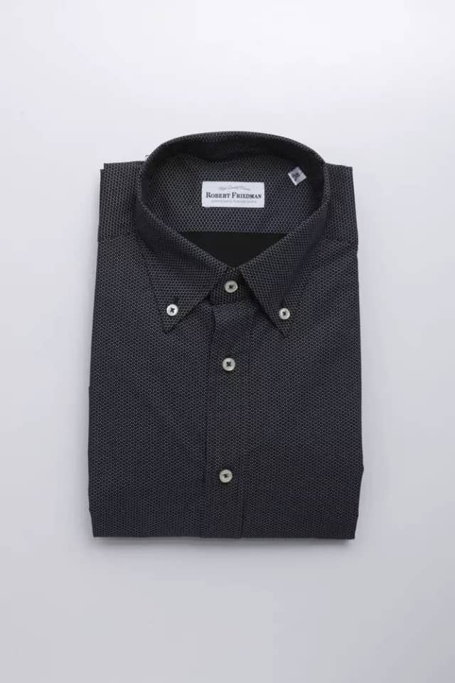 Black Cotton Men Shirt