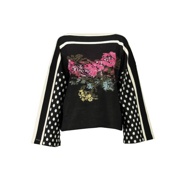Black Acrylic Women Sweater