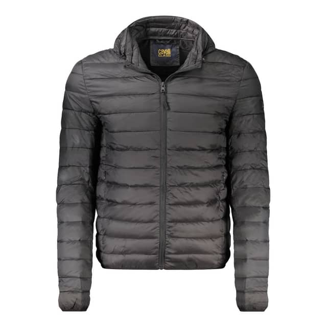 Black Polyester Men's Jacket