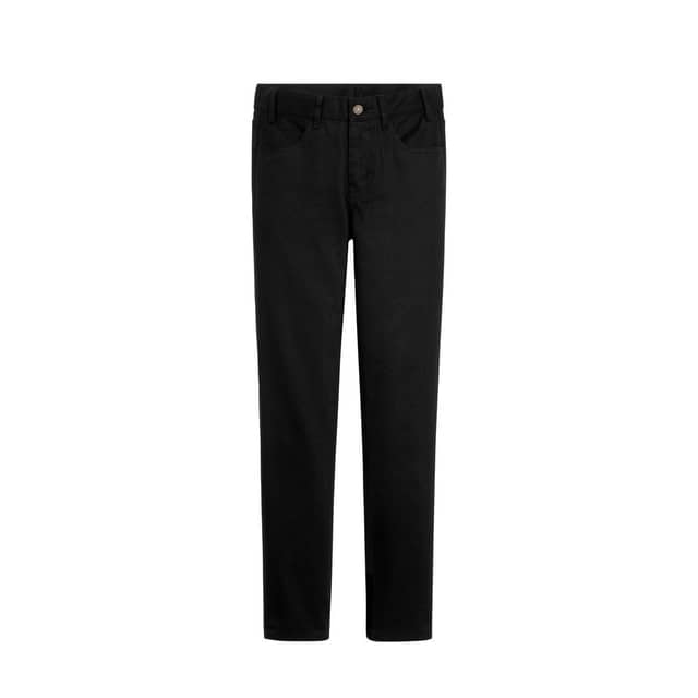 Black Cotton Skinny Jeans